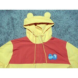 Disney Winnie the Pooh "Hunny" Waterproof Yellow & Red Rain Jacket Coat sz XXL